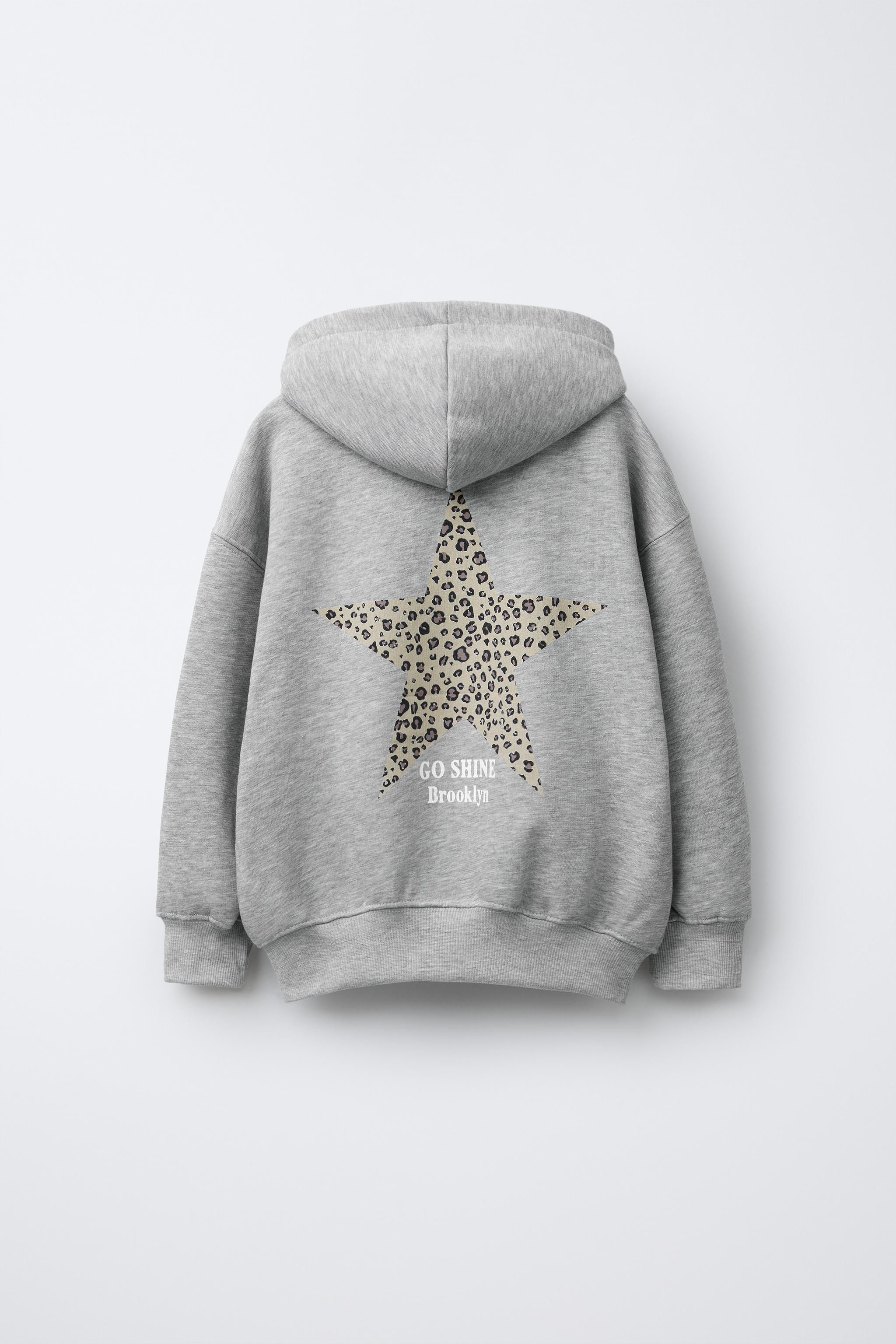 ANIMAL PRINT STAR HOODIE